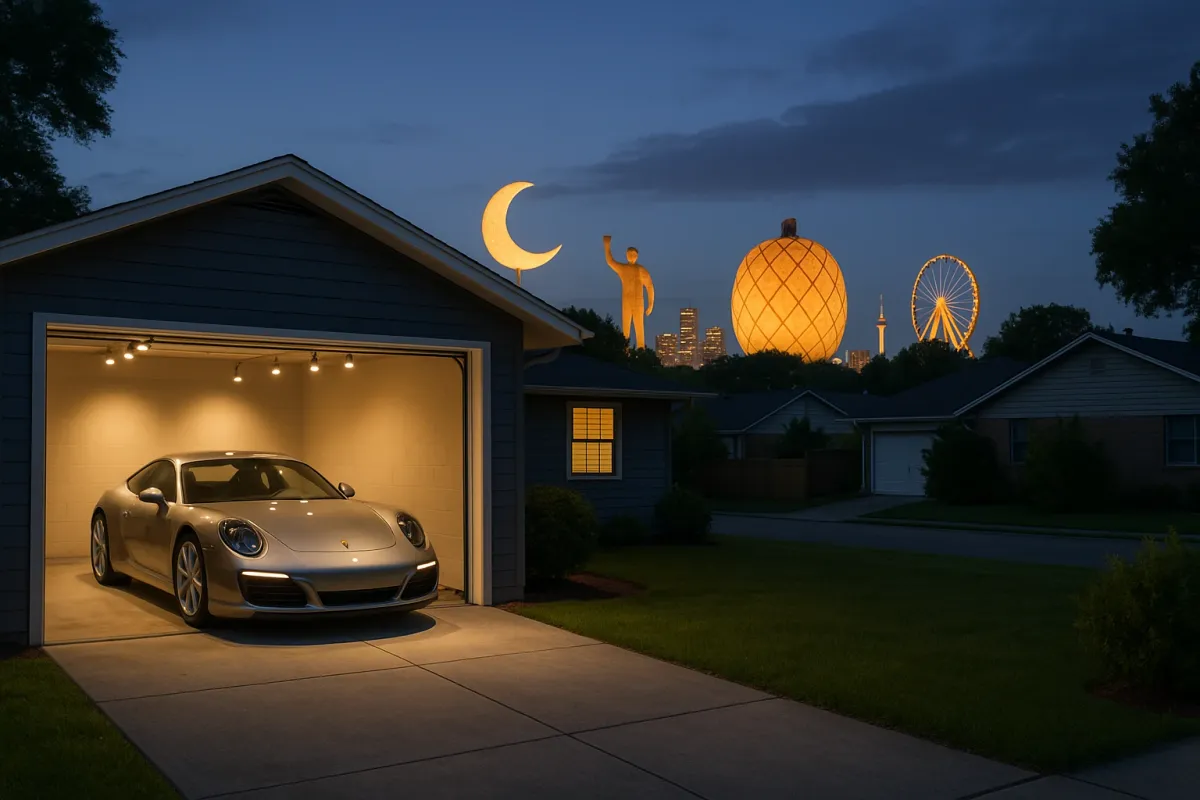 When Viral Sculptures Redefine Cities, Your Garage Deserves Architectural Lighting