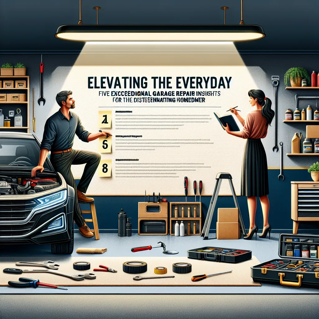 Elevating the Everyday: Five Exceptional Garage Repair Insights for the Discerning Homeowner