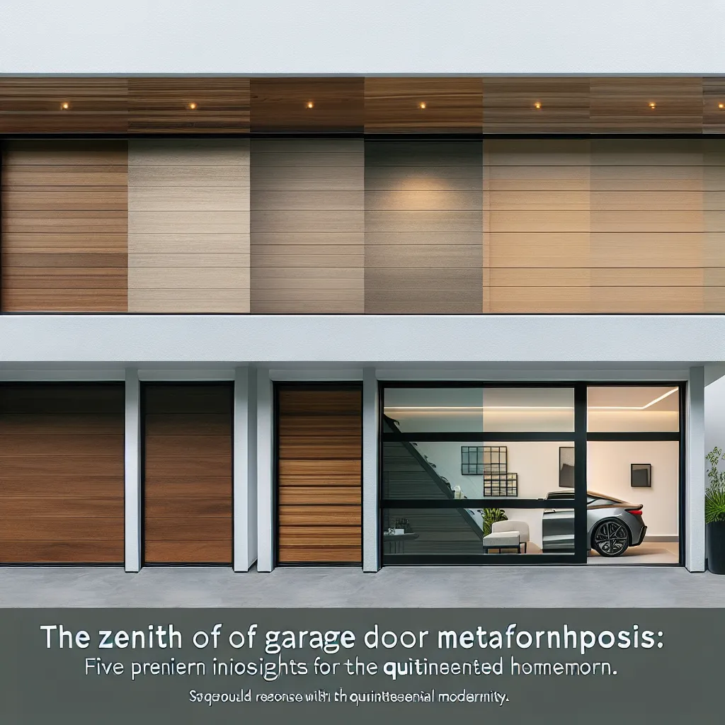 The Zenith of Garage Door Metamorphosis: Five Premier Insights for the Refined Homeowner