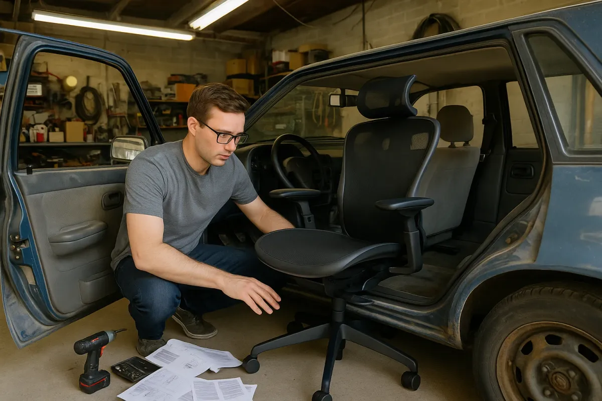 When Your Chair Costs More Than Your Car Seat: Turning Office‑Grade Comfort Into a Garage Upgrade
