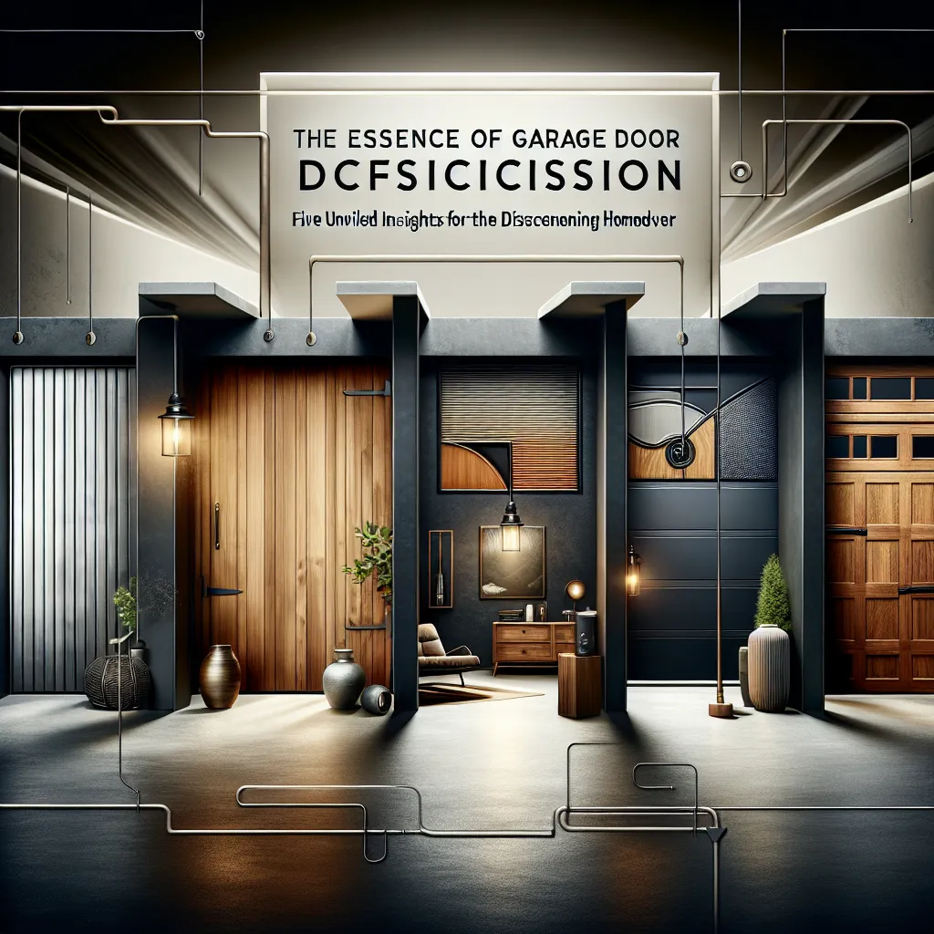 The Essence of Garage Door Sophistication: Five Unveiled Insights for the Discerning Homeowner