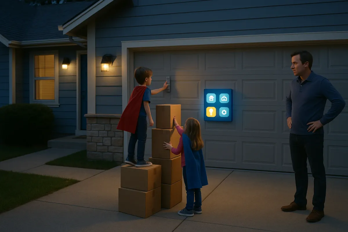 When Your Driveway Becomes a Stage: What “Criminal Mastermind” Kids Teach Us About Smarter Garage Doors