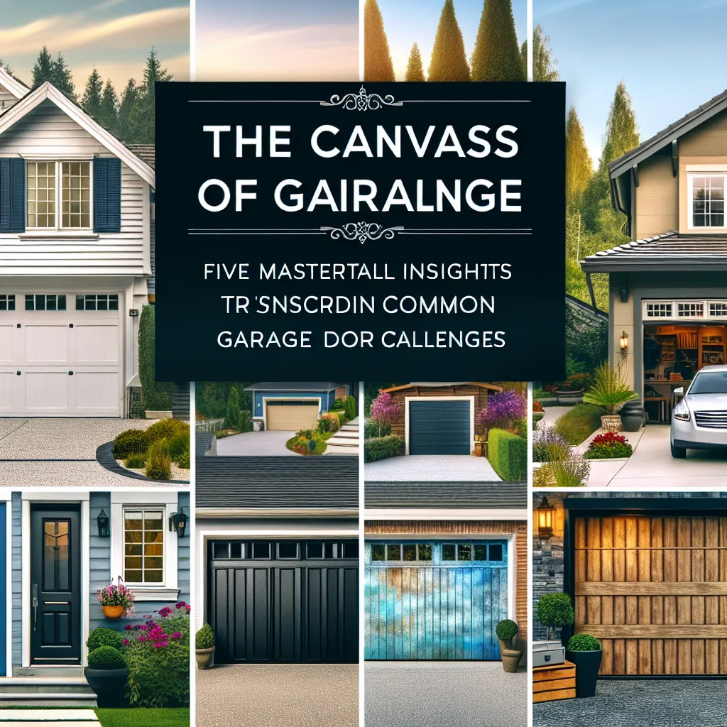 The Canvas of Garage Elegance: Five Masterful Insights on Transcending Common Garage Door Challenges