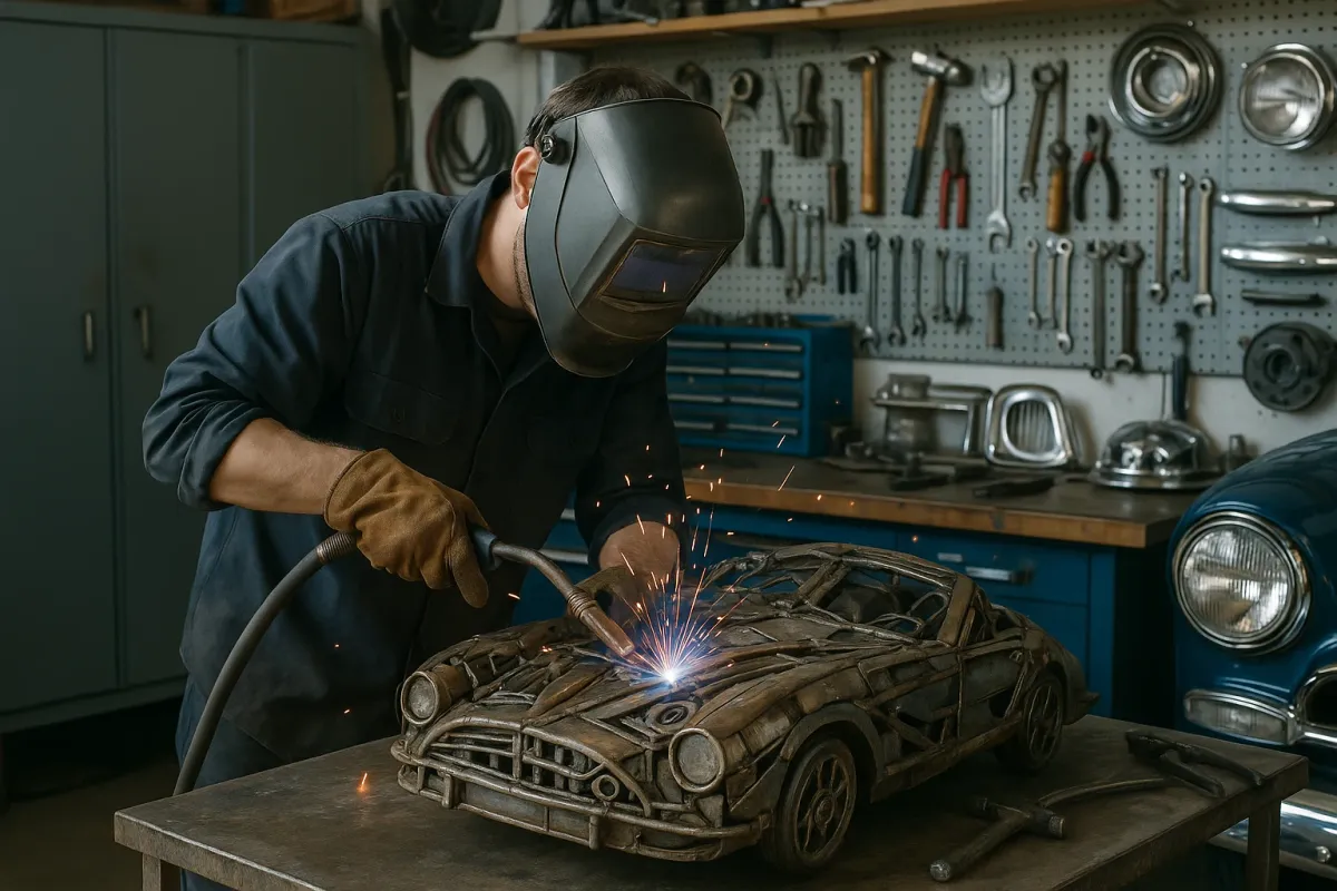 When Reclaimed Metal Becomes Art, Your Garage Deserves Craft‑Level Repairs