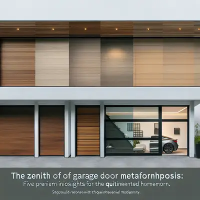 The Zenith of Garage Door Metamorphosis: Five Premier Insights for the Refined Homeowner